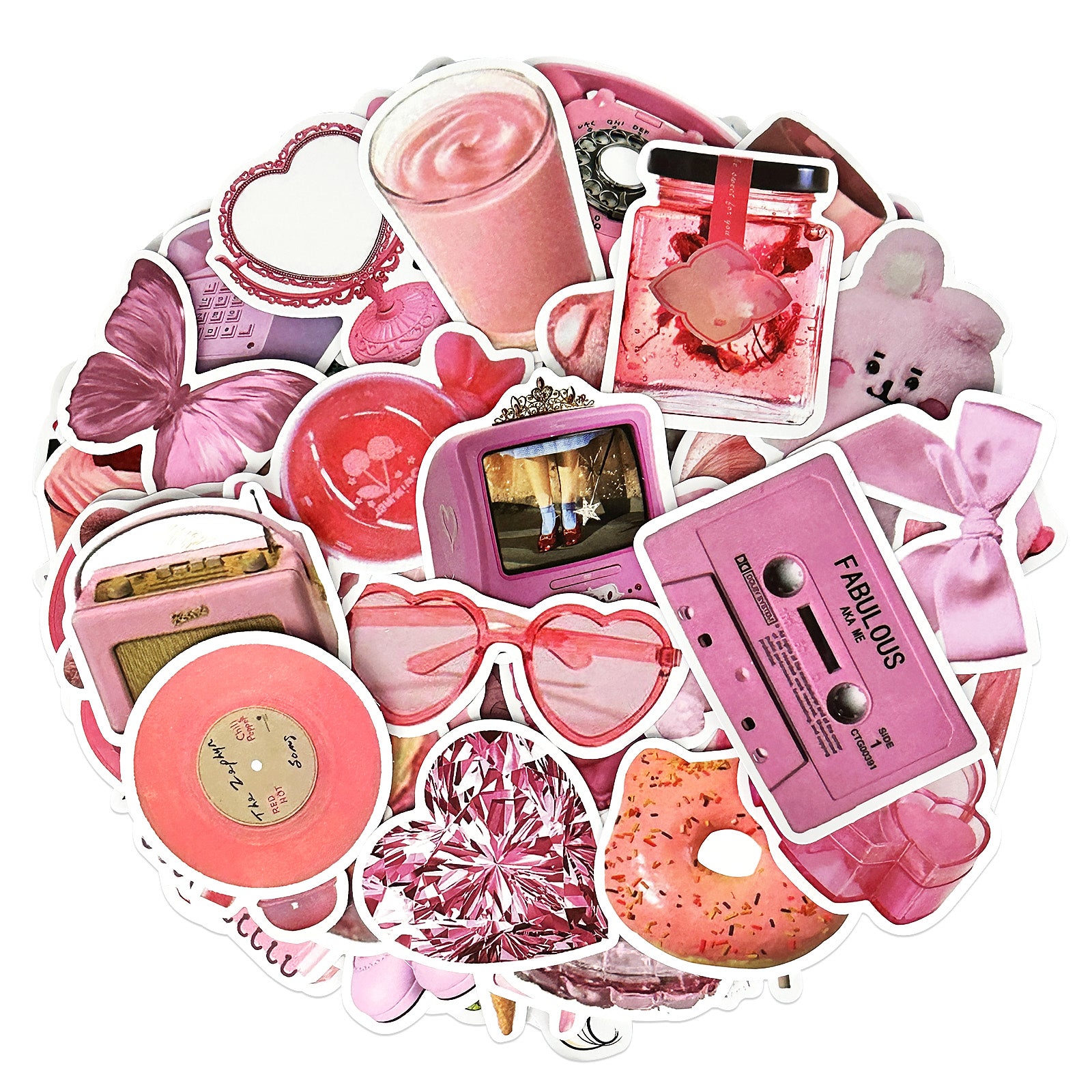 Wrapables Waterproof Vinyl Stickers for Water Bottles, Laptop, Phones, Skateboards, Decals for Teens