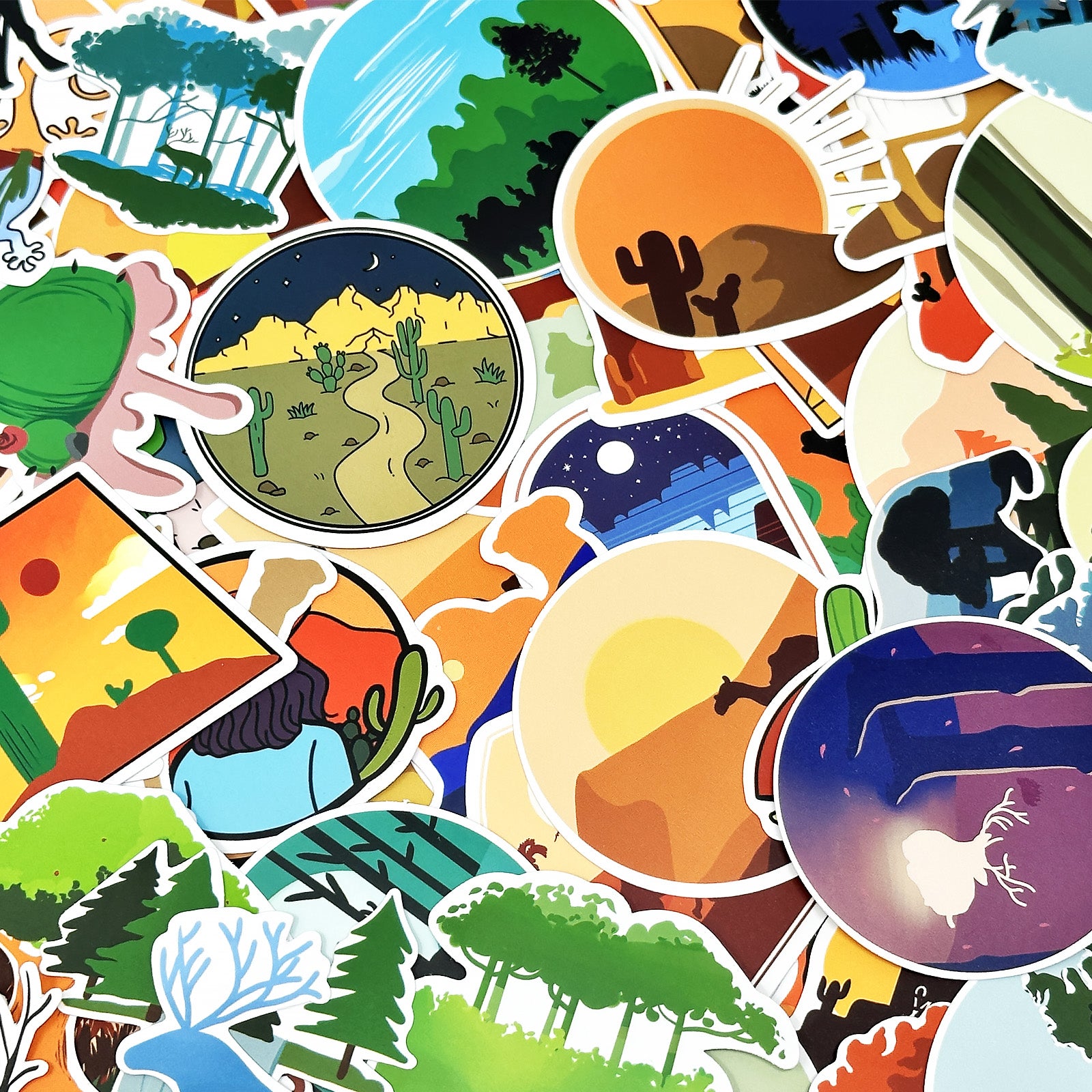 Wrapables Waterproof Vinyl Stickers for Water Bottles, Laptop, Phones, Skateboards, Decals for Teens