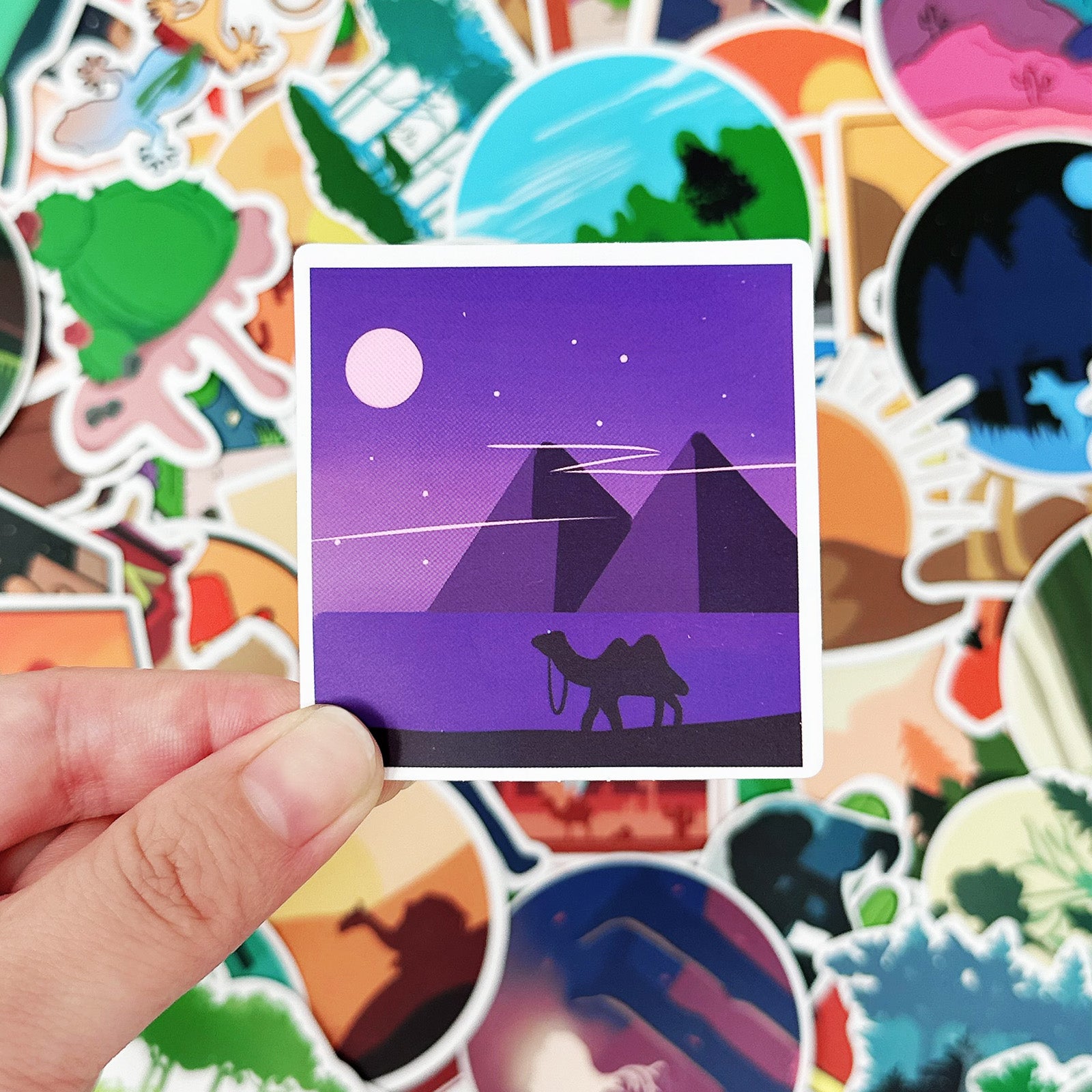 Wrapables Waterproof Vinyl Stickers for Water Bottles, Laptop, Phones, Skateboards, Decals for Teens