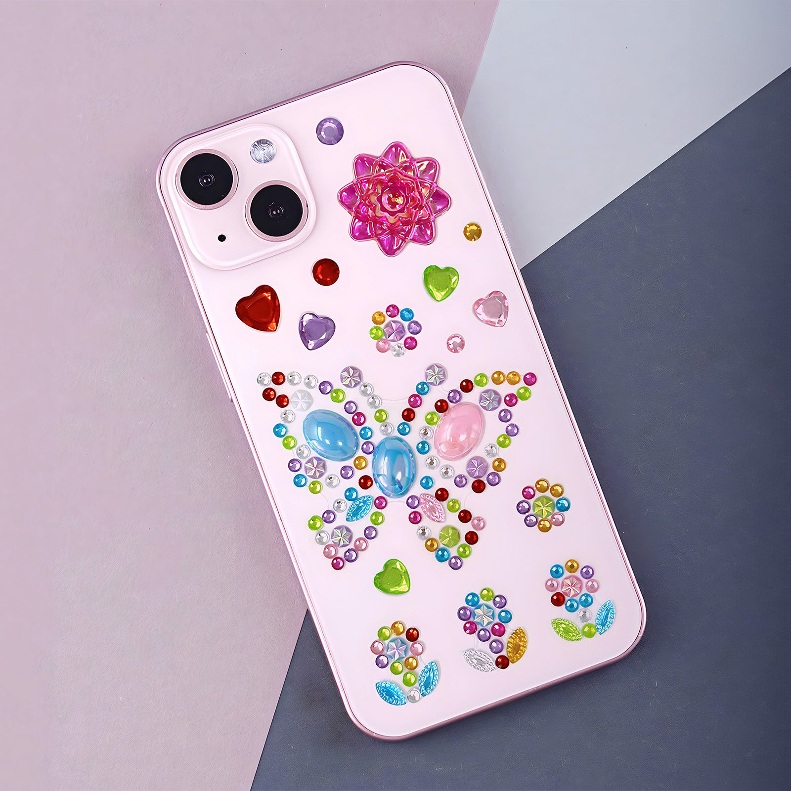 Wrapables Crystal Rhinestone Gem Stickers, Bling Jewel Adhesives for DIY Arts & Crafts, Smartphones, Water Bottles, Sunglass Cases (Set of 6)