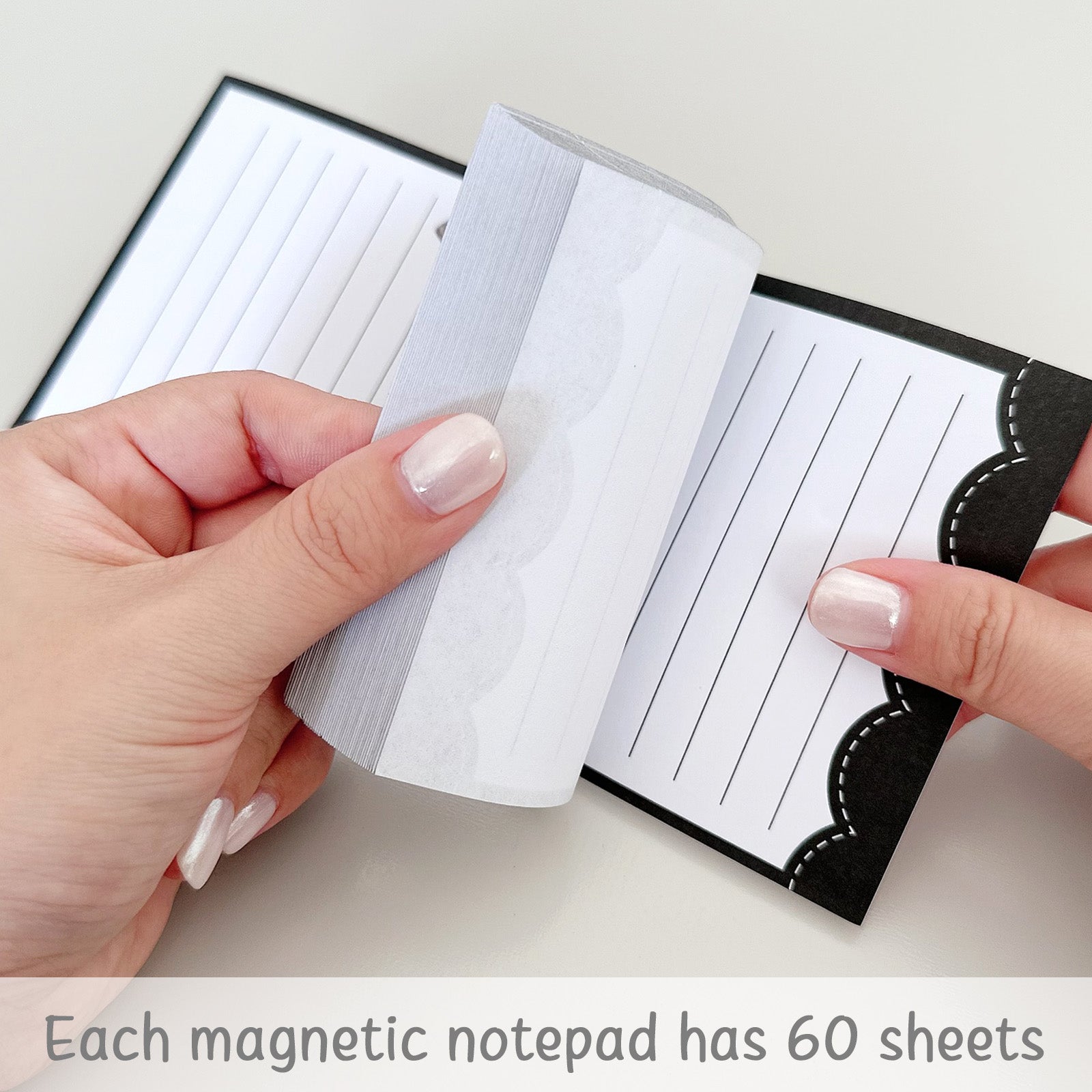 Wrapables Magnetic Notepads for Refrigerator, To-Do lists, Grocery Shopping, Memo, Reminders (Set of 3)