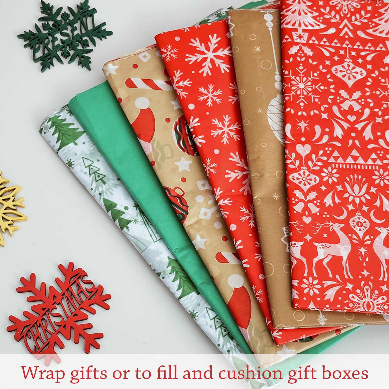 Wrapables Tissue Paper 20 x 28 Inch for Gift Wrapping, Arts & Crafts, Paper Flowers, Garlands, Tassels (60 Sheets)