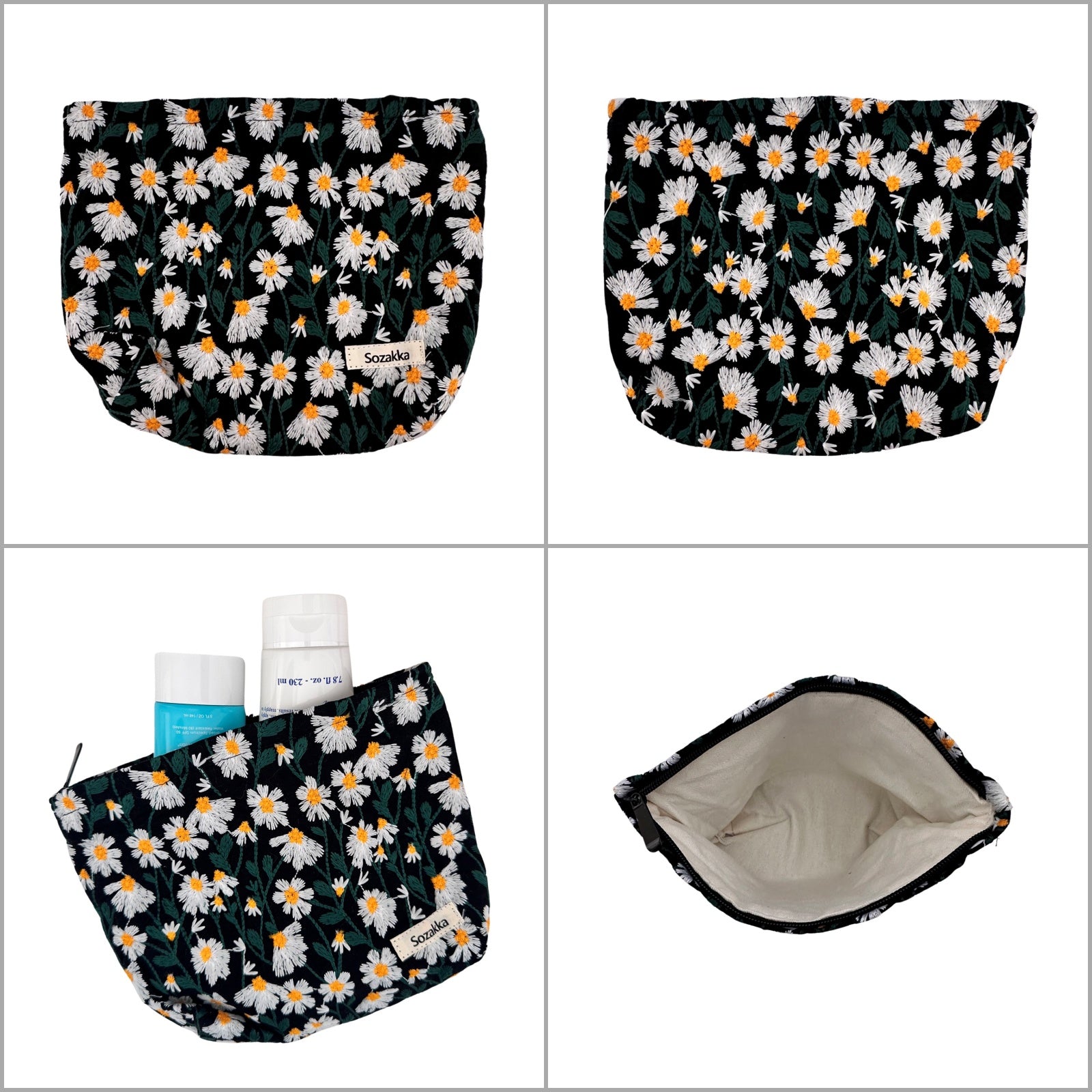 Wrapables Cosmetic Pouch, Makeup and Toiletry Travel Bag