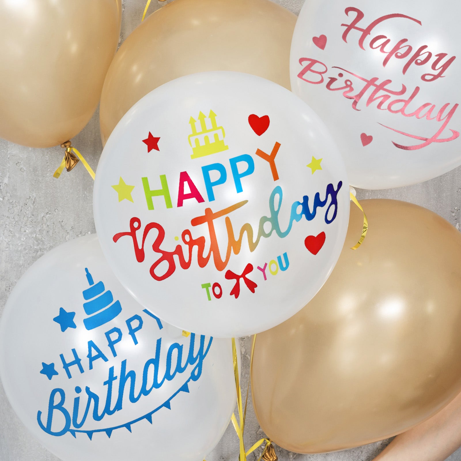 Wrapables Bobo Balloon Stickers, DIY Balloon Decoration Decals for Birthday Parties, Celebrations (Set of 10)