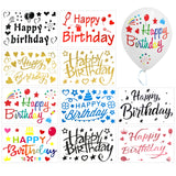 Wrapables Bobo Balloon Stickers, DIY Balloon Decoration Decals for Birthday Parties, Wedding Anniversaries, Celebrations (Set of 10)