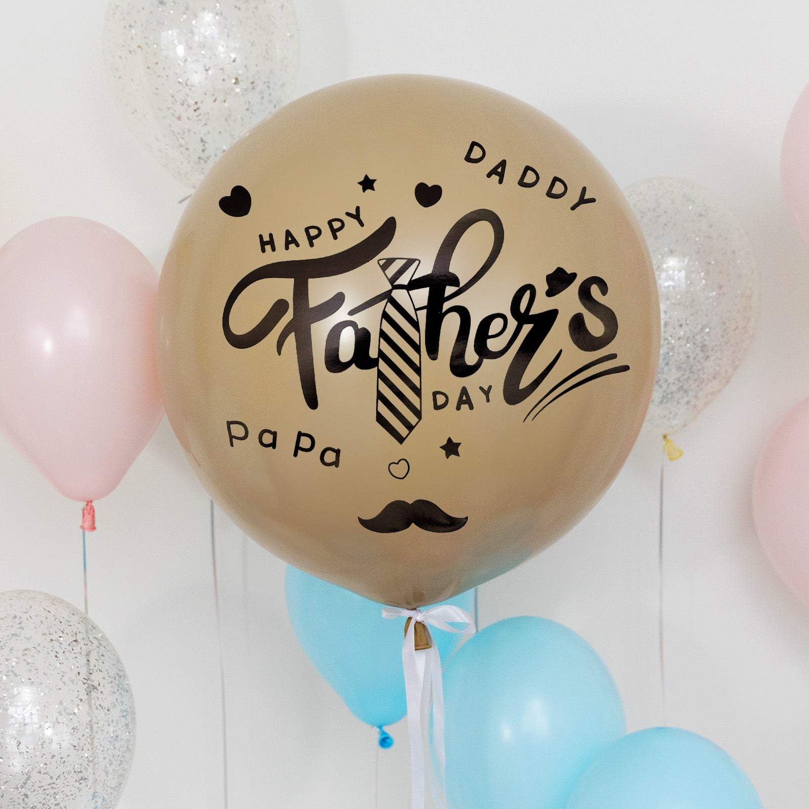 Wrapables Bobo Balloon Stickers, DIY Balloon Decoration Decals for Birthday Parties, Celebrations (Set of 10)