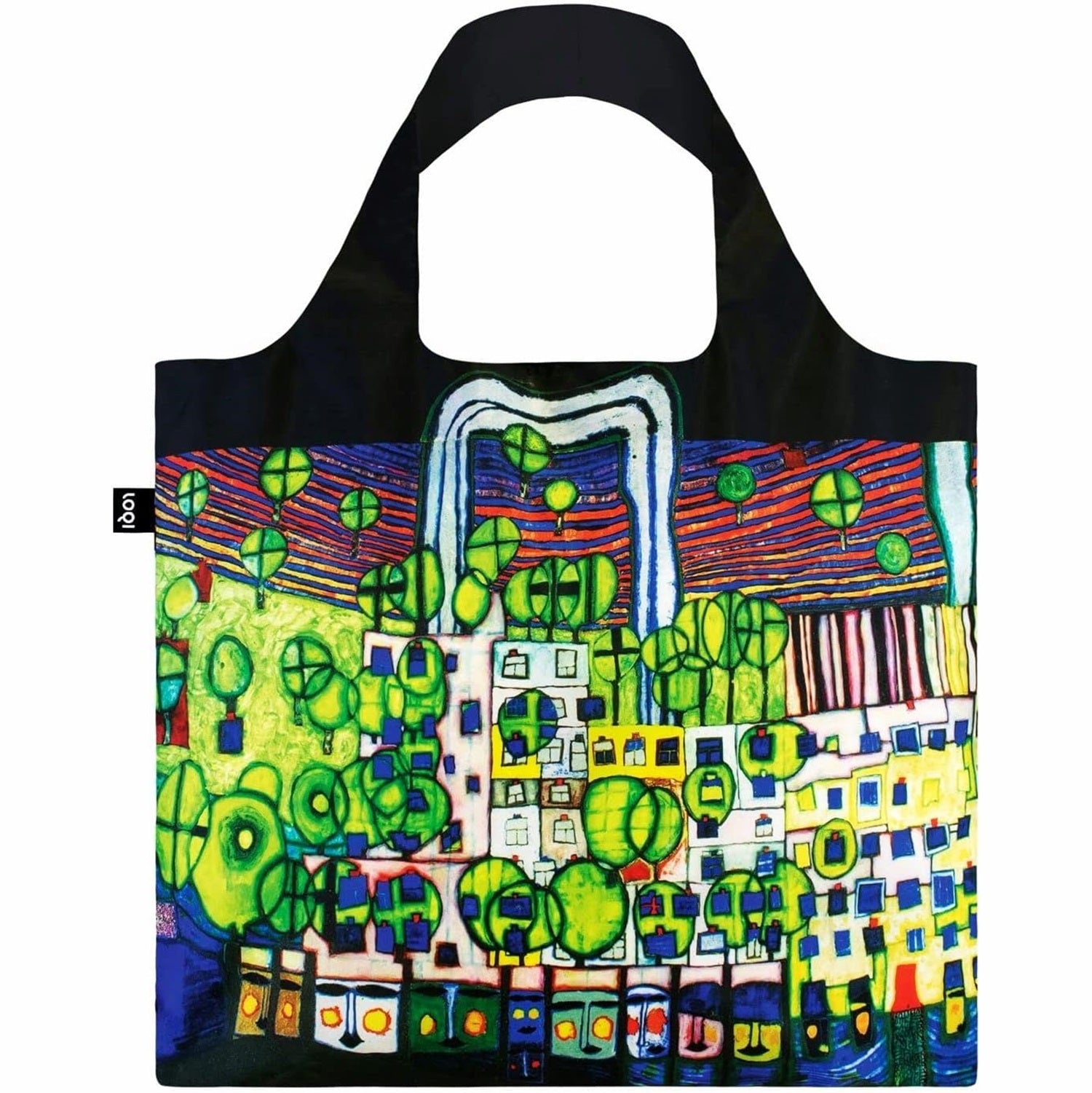 LOQI Museum Friedensreich Hundertwasser's 839 The Third Skin Reusable Shopping Bag