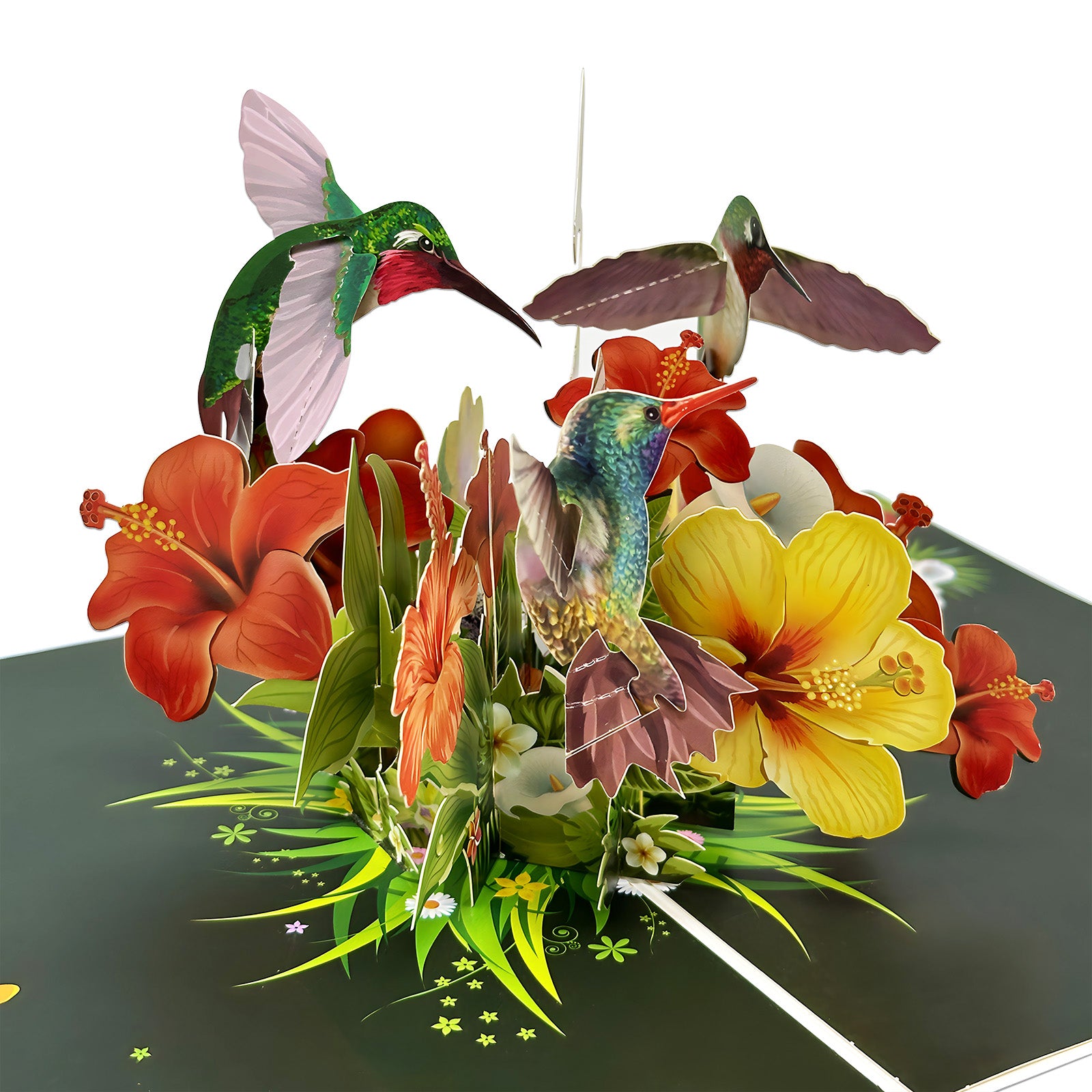 Wrapables 3D Pop Up Floral Greeting Card, Flower Bouquet Card for Mother's Day, Birthday, Anniversary, All Occasions