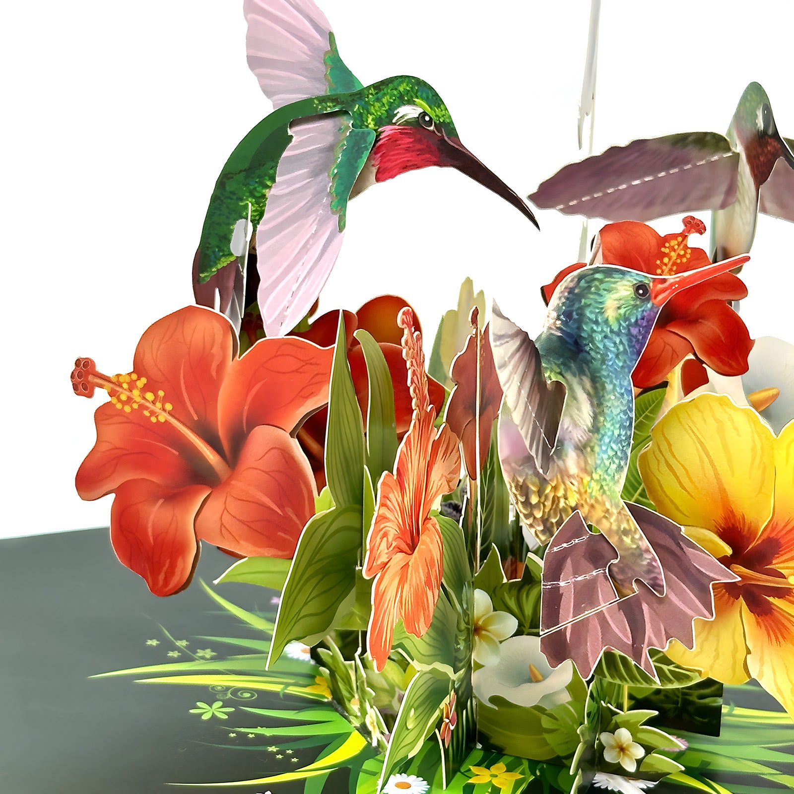 Wrapables 3D Pop Up Floral Greeting Card, Flower Bouquet Card for Mother's Day, Birthday, Anniversary, All Occasions