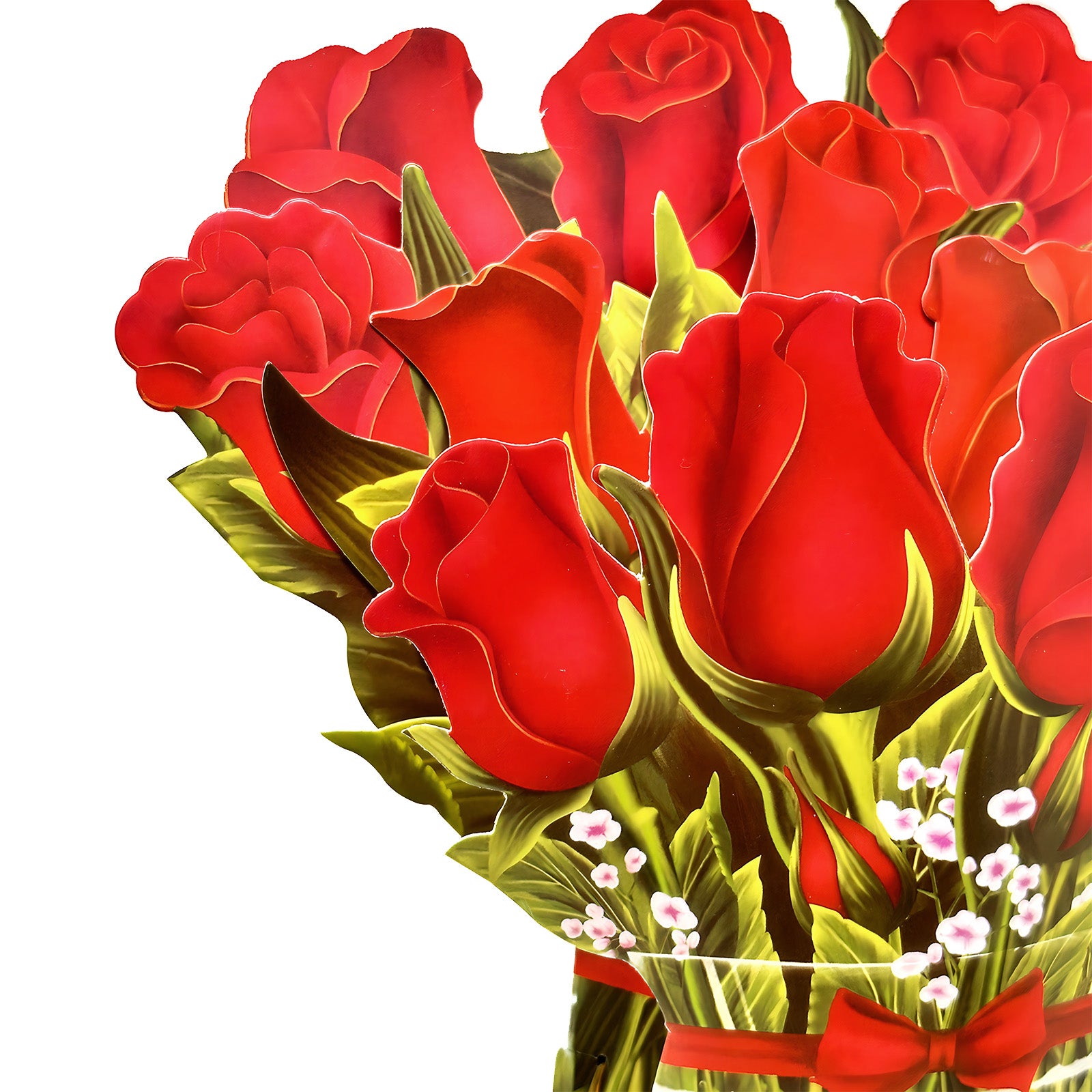 Wrapables 3D Pop Up Floral Greeting Card, Flower Bouquet Card for Mother's Day, Birthday, Anniversary, All Occasions