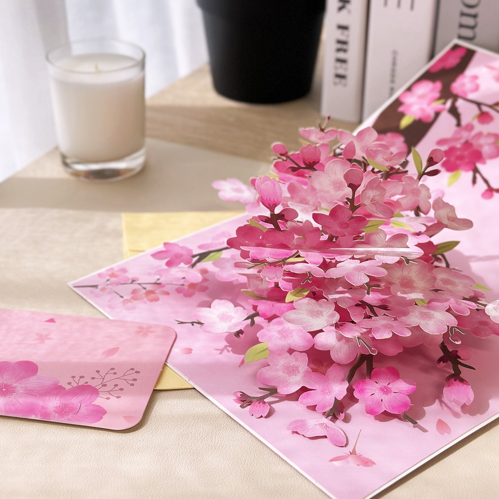 Wrapables 3D Pop Up Floral Greeting Card, Flower Bouquet Card for Mother's Day, Birthday, Anniversary, All Occasions