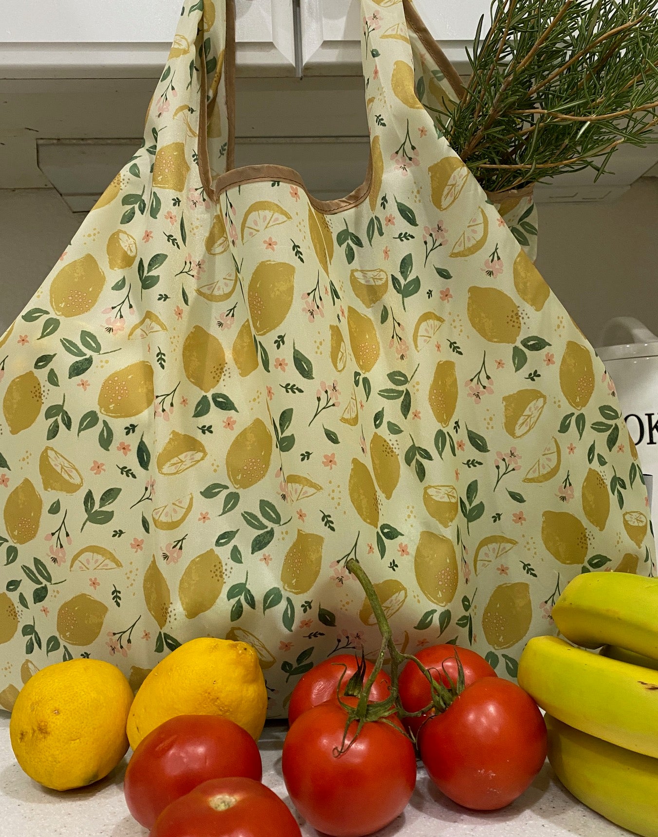 Wrapables Large & Small Foldable Tote Nylon Reusable Grocery Bags, Set of 2