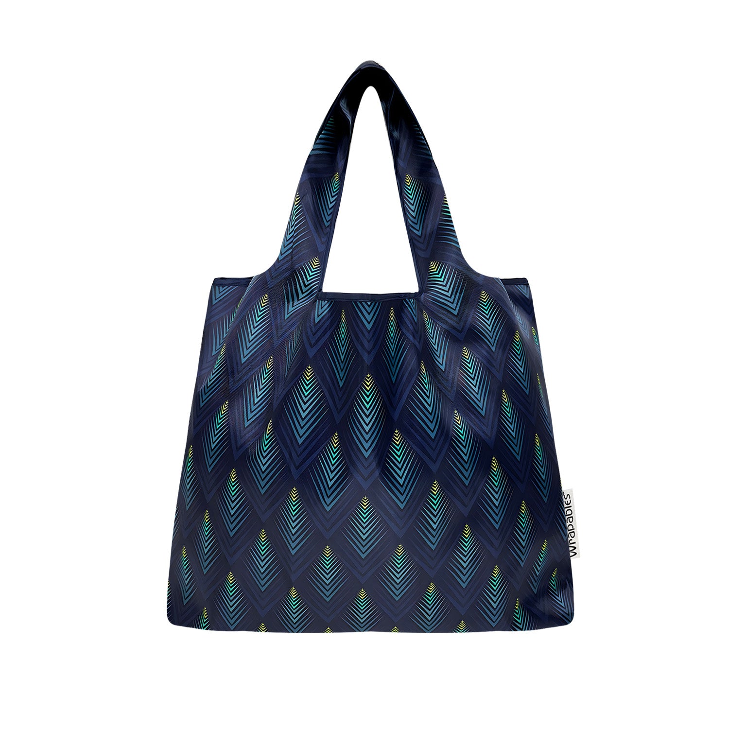 Wrapables Medium Foldable Tote Nylon Reusable Grocery Bags, Set of 2