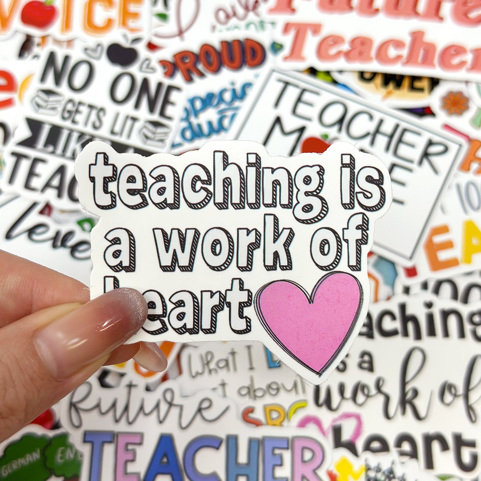 Wrapables Waterproof Vinyl Stickers, 110pcs, Teachers Rule