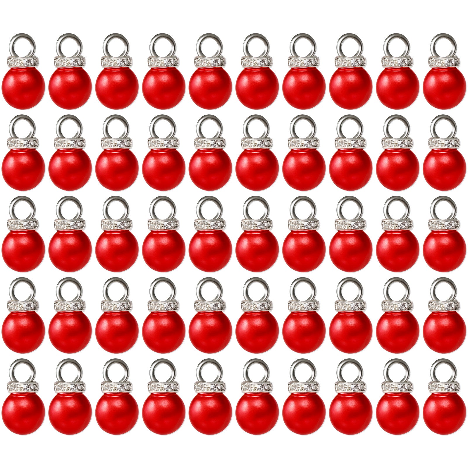Wrapables 10mm Jewelry Making Faux Imitation Pearls 50pcs