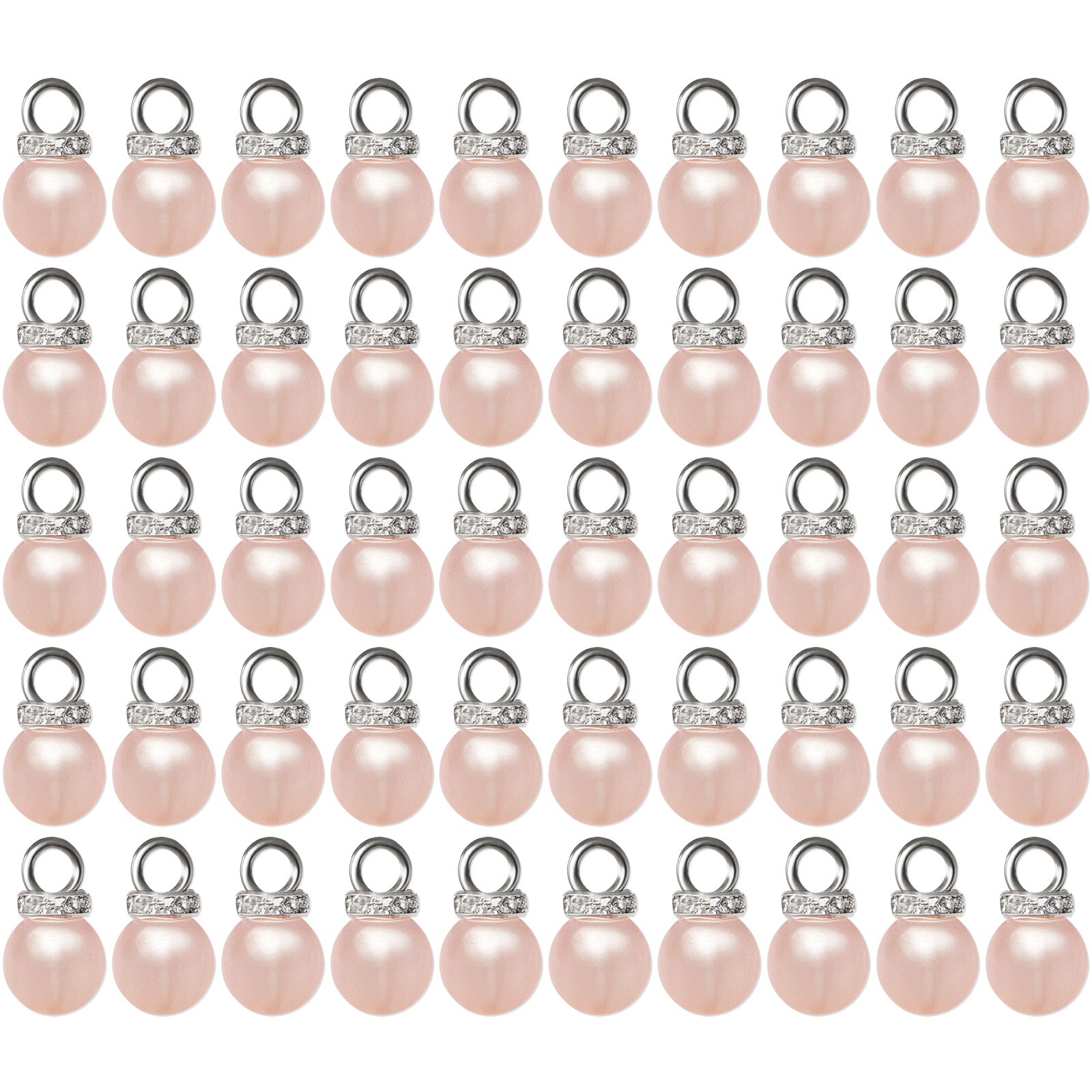 Wrapables 10mm Jewelry Making Faux Imitation Pearls 50pcs