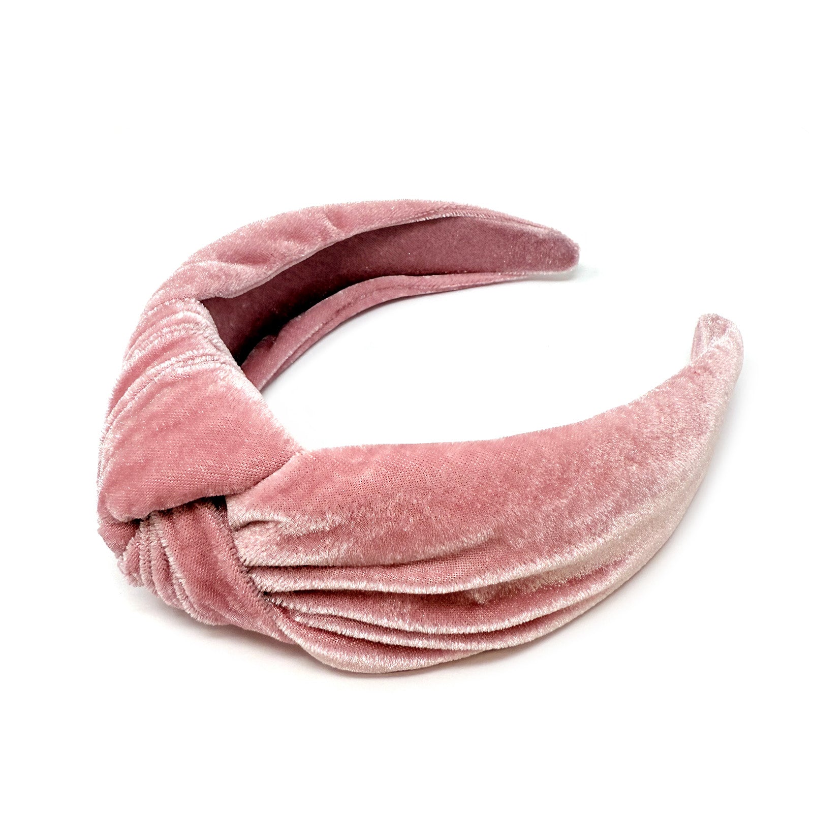 Wrapables Wide Top Knot Velvet Headbands, Pink