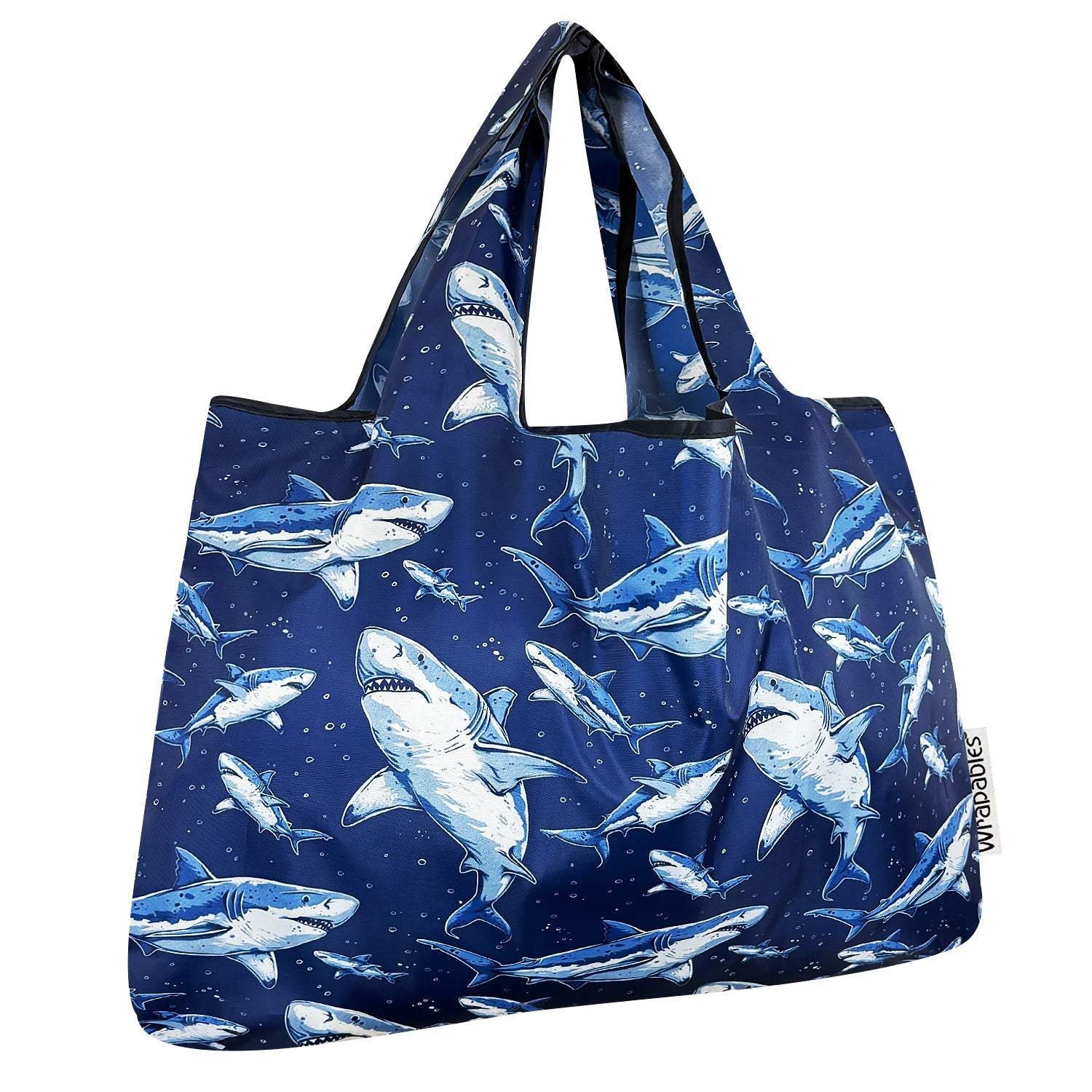 Wrapables Large Foldable Tote Nylon Reusable Grocery Bags