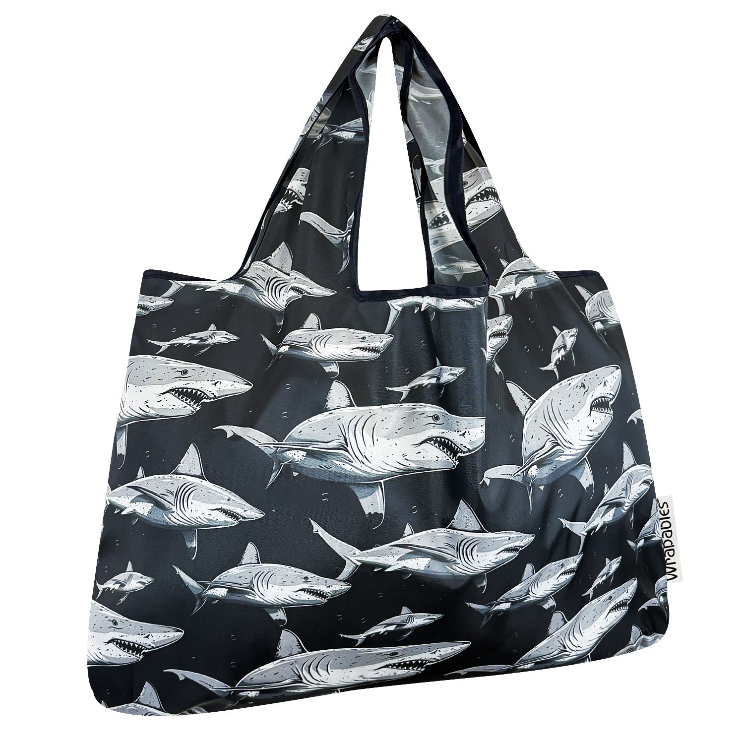 Wrapables Large Foldable Tote Nylon Reusable Grocery Bags