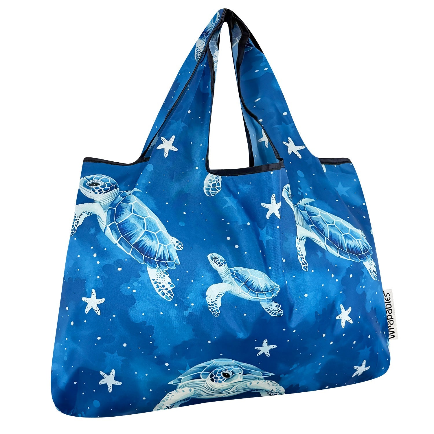 Wrapables Large Foldable Tote Nylon Reusable Grocery Bags