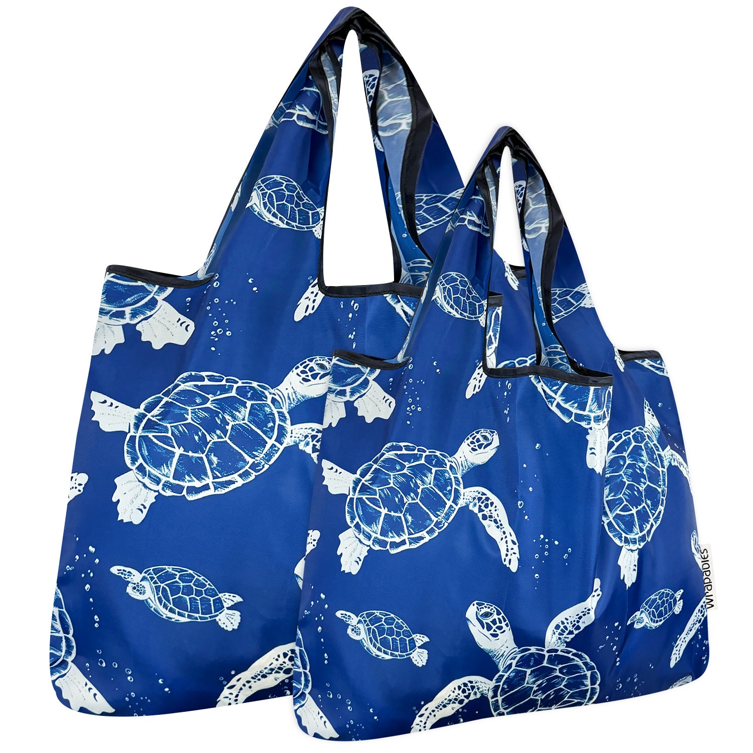 Wrapables Large & Small Foldable Tote Nylon Reusable Grocery Bags