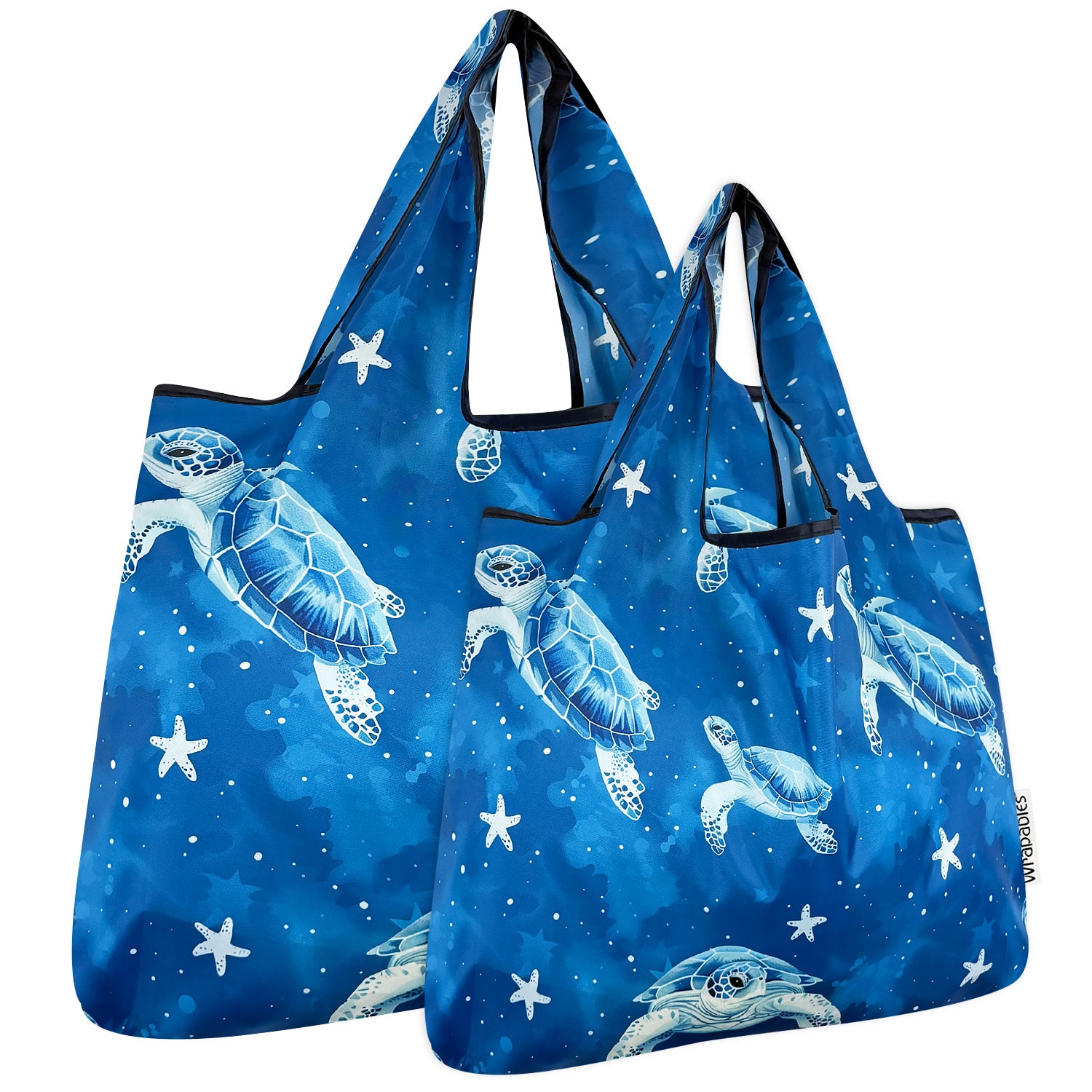Wrapables Large & Small Foldable Tote Nylon Reusable Grocery Bags