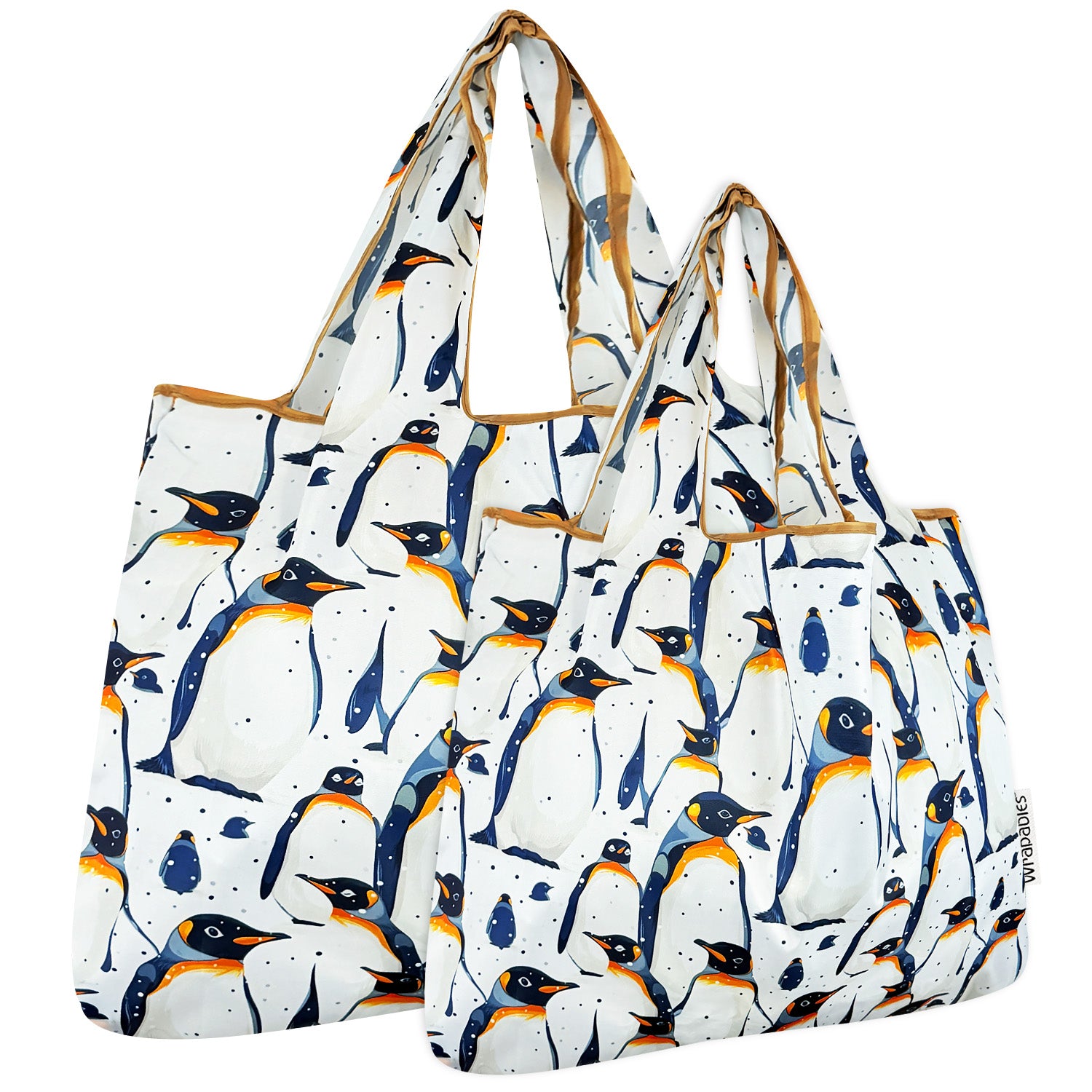 Wrapables Large & Small Foldable Tote Nylon Reusable Grocery Bags