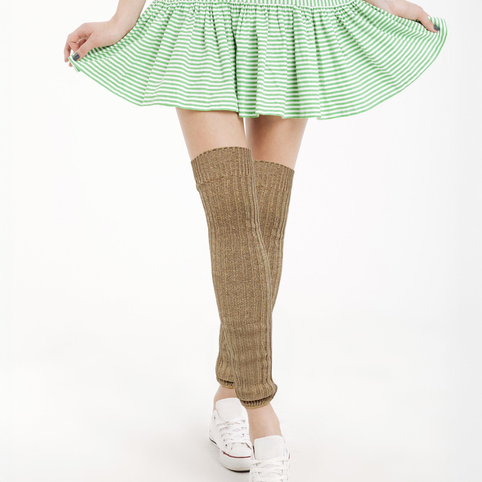 Wrapables Over The Knee Long Wool Blend Leg Warmers