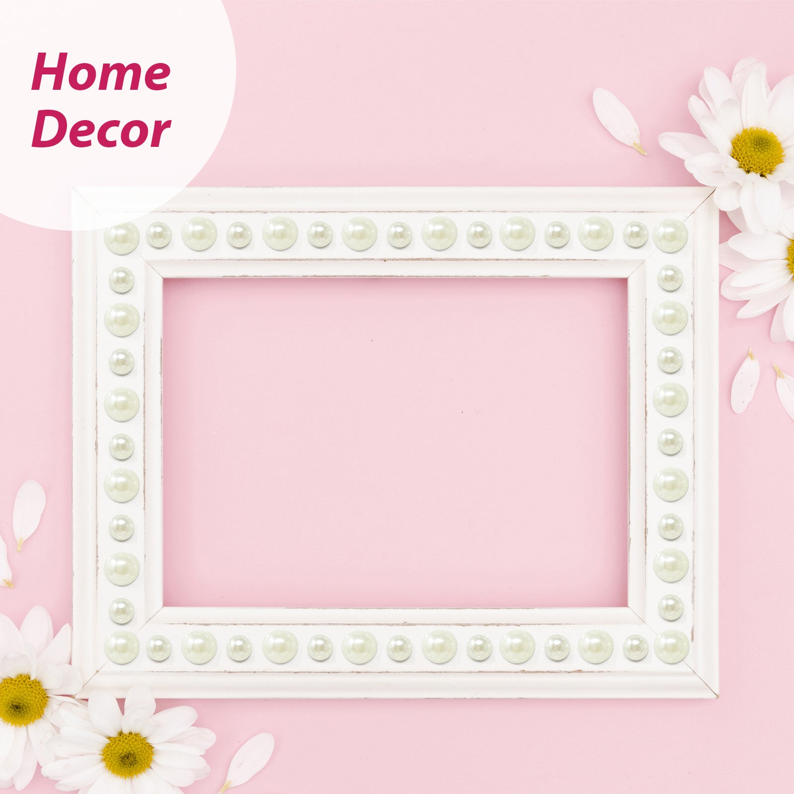 Wrapables 1982pcs Acrylic Pearl Adhesive Stickers in Assorted Sizes for DIY Crafting, Face, Hair, Makeup, Nails