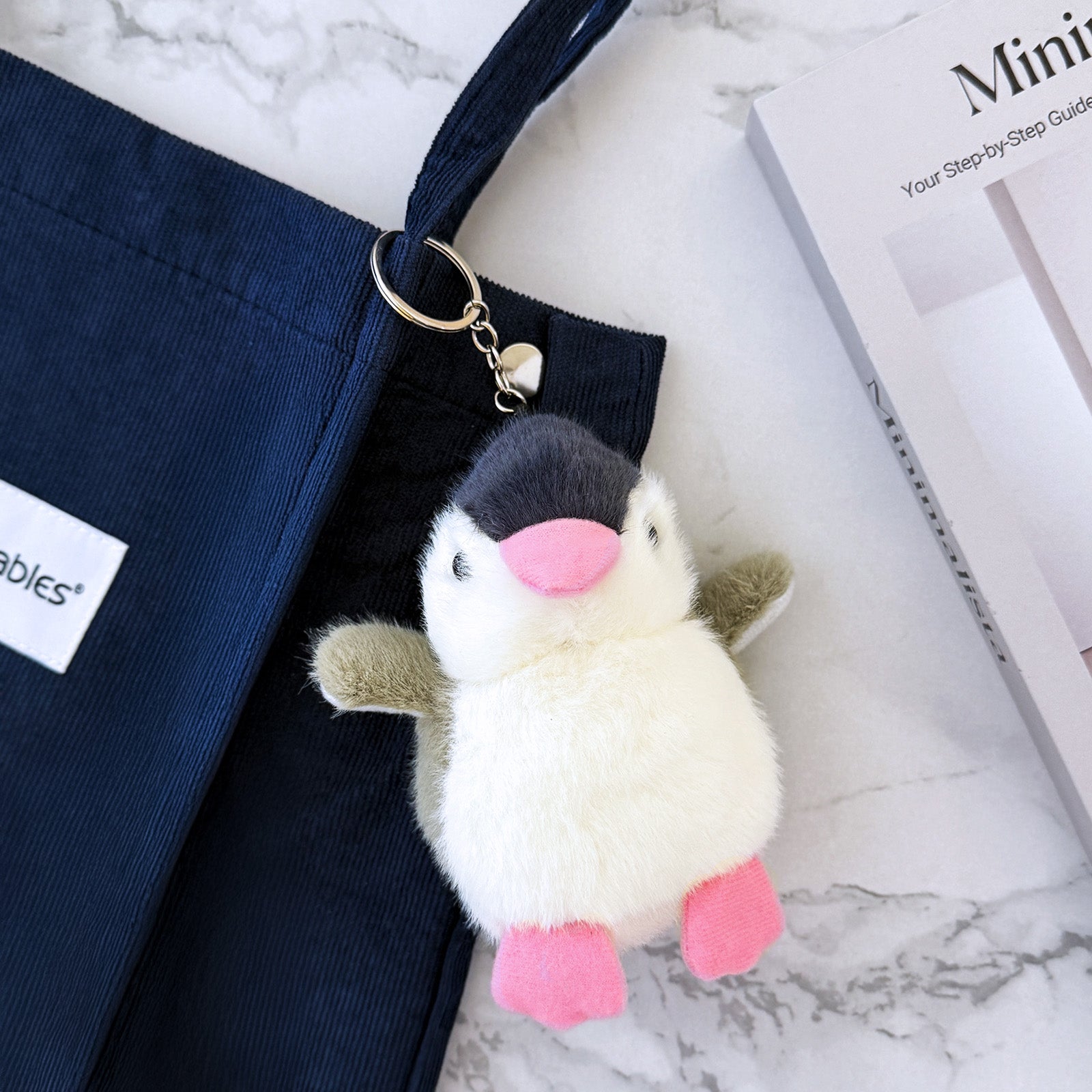 Wrapables Cute Plush Keychain Pendant Charm for Bag, Penguin