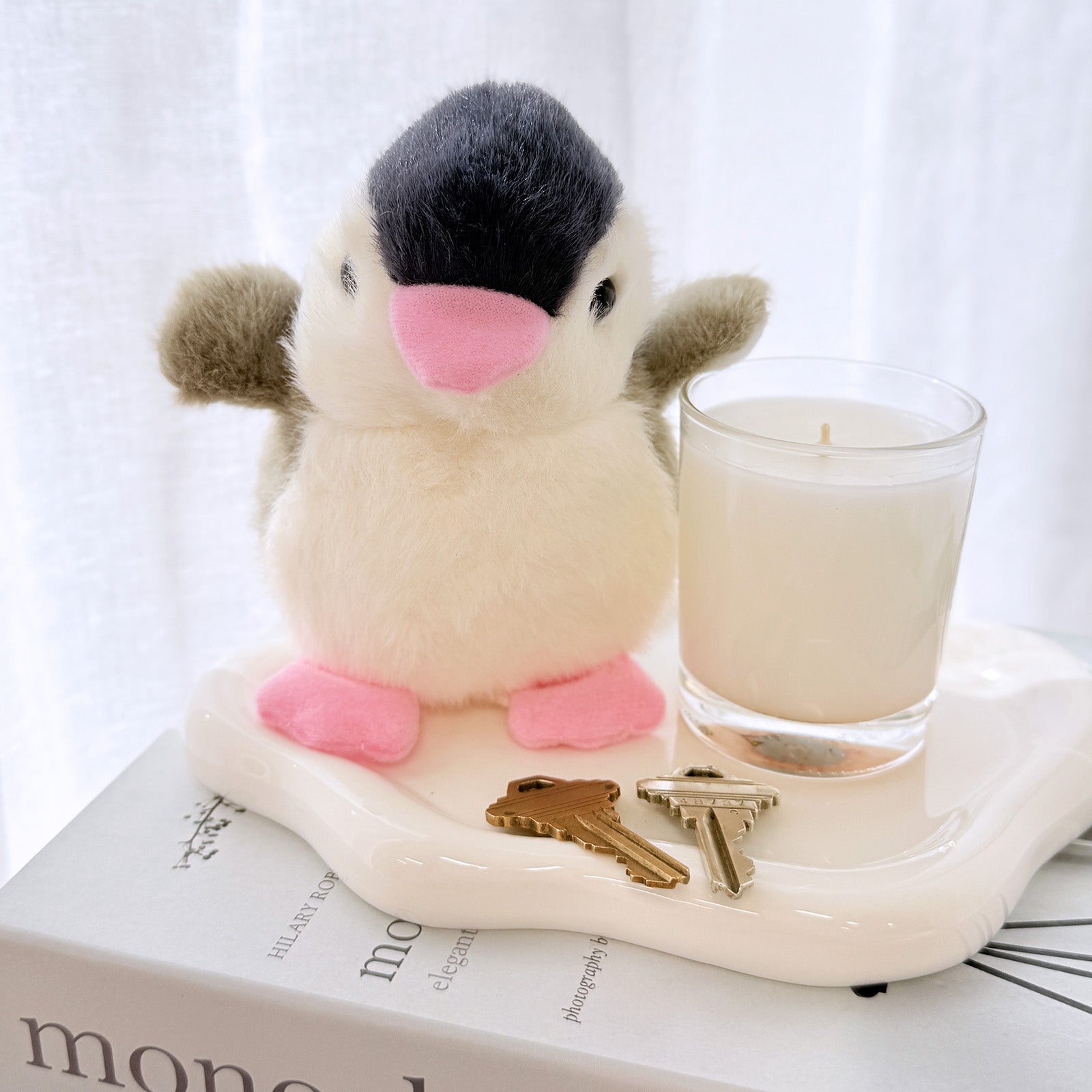 Wrapables Cute Plush Keychain Pendant Charm for Bag, Penguin