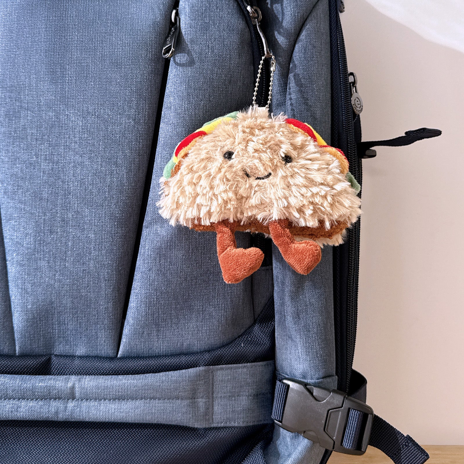 Wrapables Cute Plush Keychain Pendant Charm for Bag, Taco