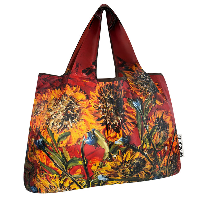 Wrapables Large Foldable Oil Painting Nylon Reusable Grocery Bag