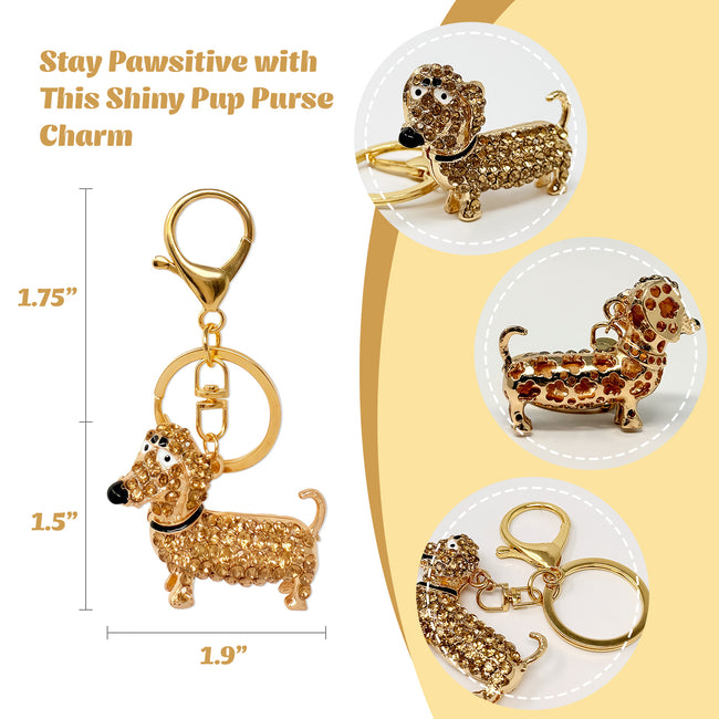 Wrapables Crystal Bling Keychain, Keyring Purse Handbag Pendant Charm