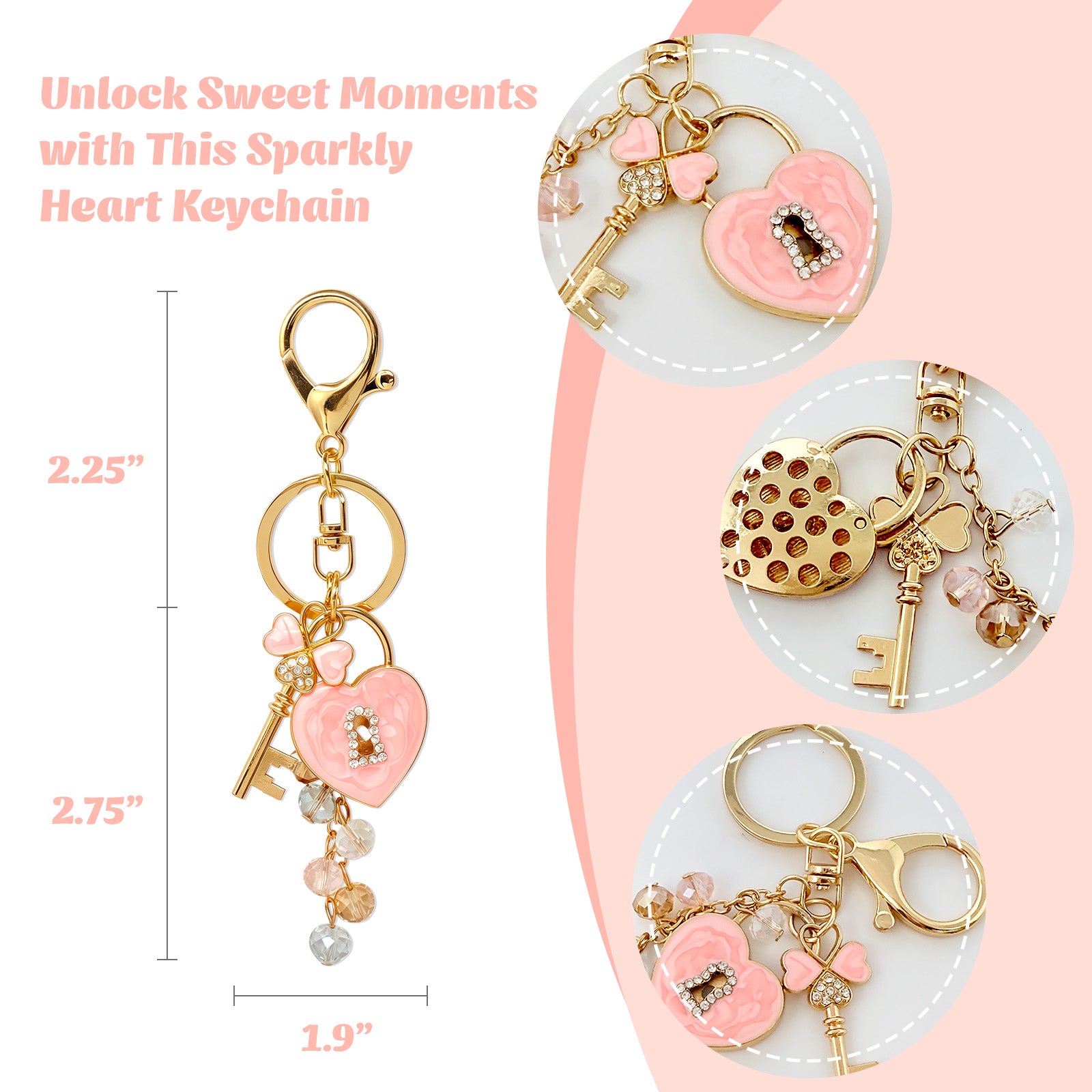 Wrapables Novelty Keychain and Bag Charm for Purse Handbag Backpack