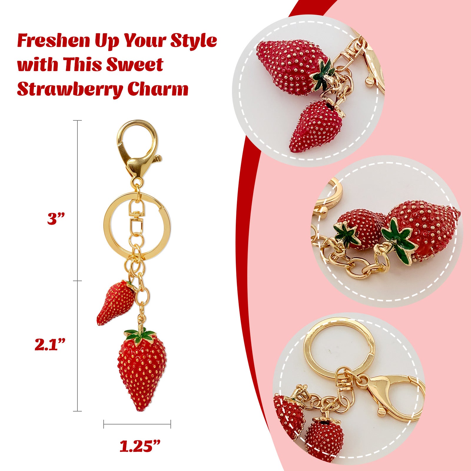 Wrapables Novelty Keychain and Bag Charm for Purse Handbag Backpack
