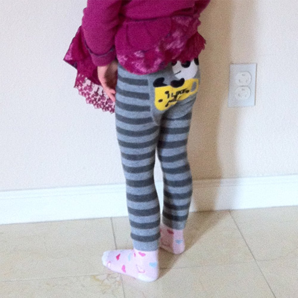 Wrapables Baby & Toddler Leggings, Panda Likes Milk