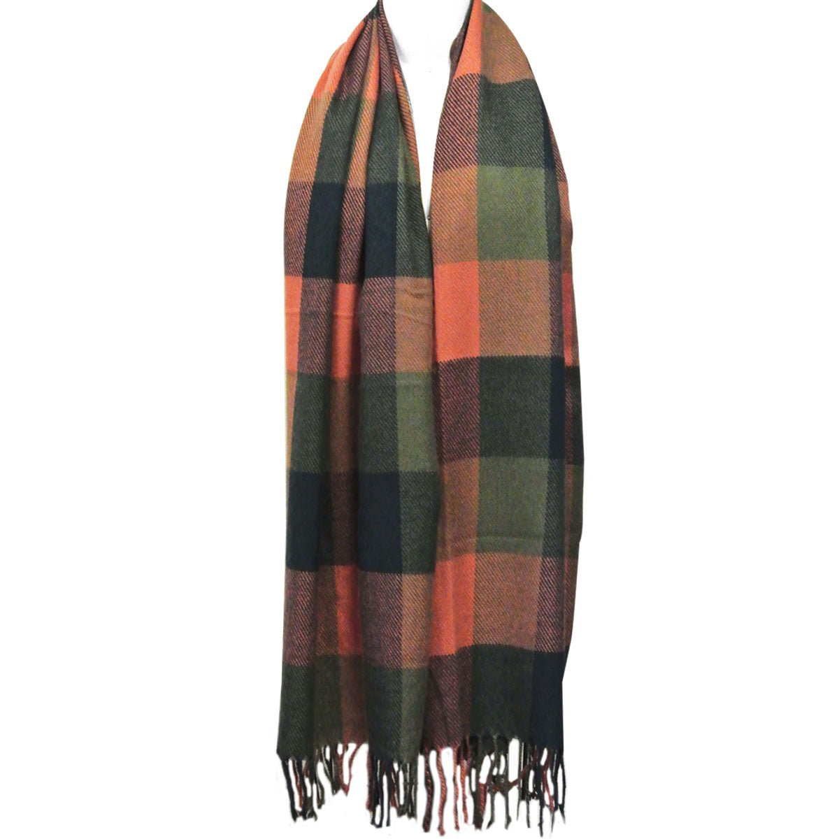 Wrapables Winter Warm Plaid Long Scarf Wrap