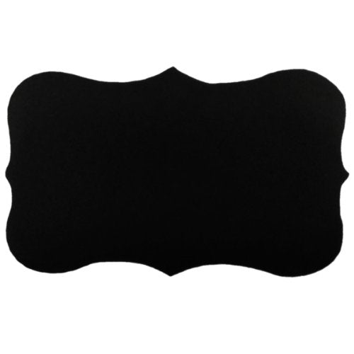 Wrapables Set of 36 Chalkboard Labels / Chalkboard Stickers with Chalk Marker - 3.25" x 2" Fancy Rectangle