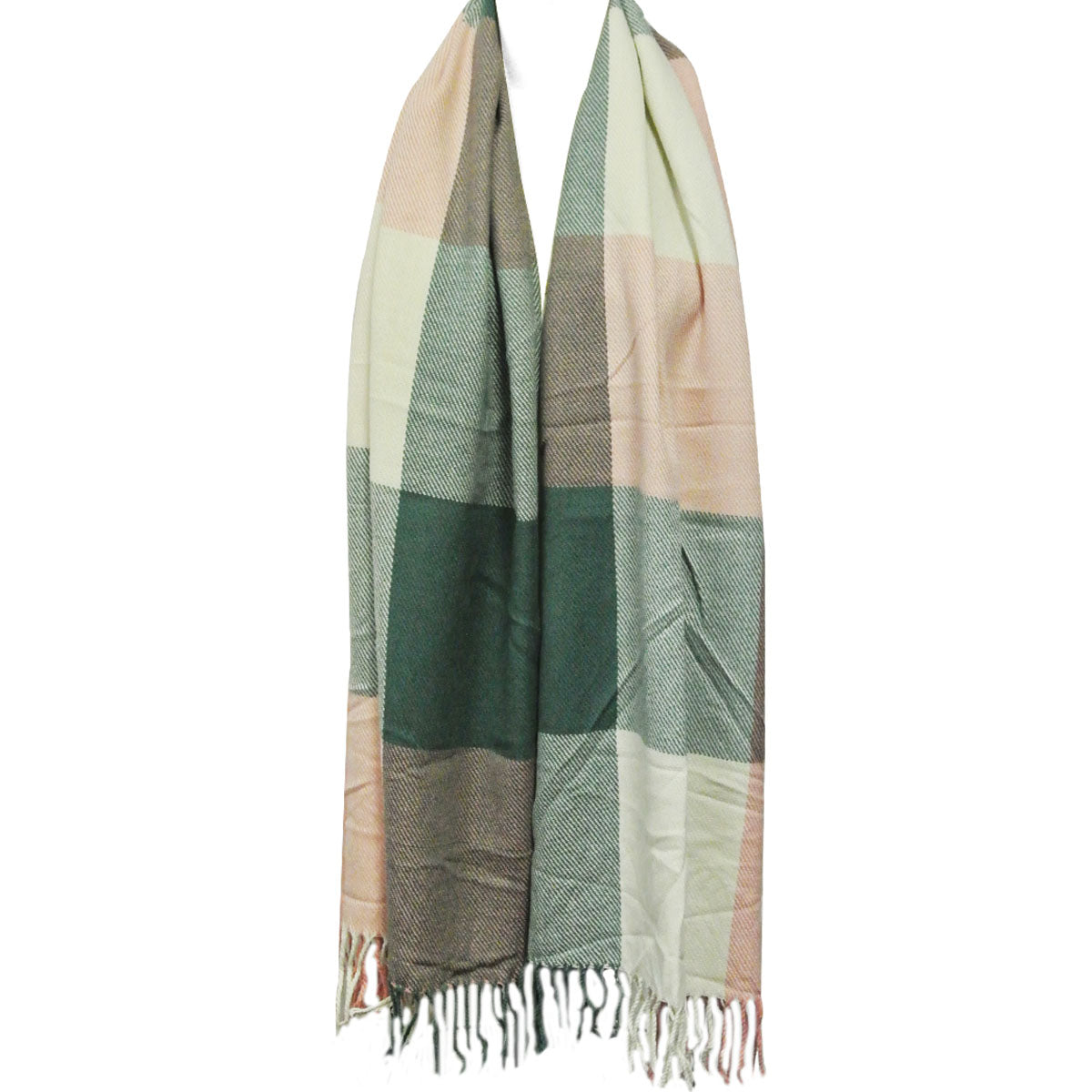Wrapables Winter Warm Plaid Long Scarf Wrap