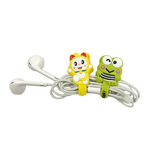 Wrapables Fun Characters Cord Organizer / Earphone Wrap (Set of 5)