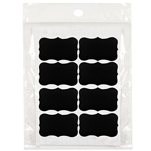 Wrapables Set of 51 Chalkboard Labels / Chalkboard Stickers, 3.5