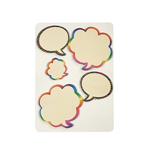 Wrapables Rainbow Thinking Bubble Sticky Notes (Set of 2)