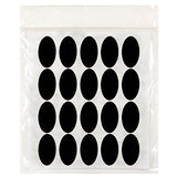 Wrapables Set of 40 Oval Chalkboard Labels / Chalkboard Stickers (2
