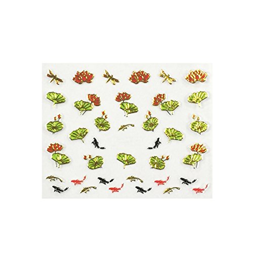 Wrapables Nail Art Nail Stickers - Asian Inspired Cherry Blossons (set of 6)