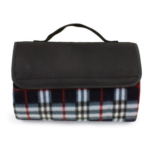 Sunshine Blanket Tote - Black Plaid
