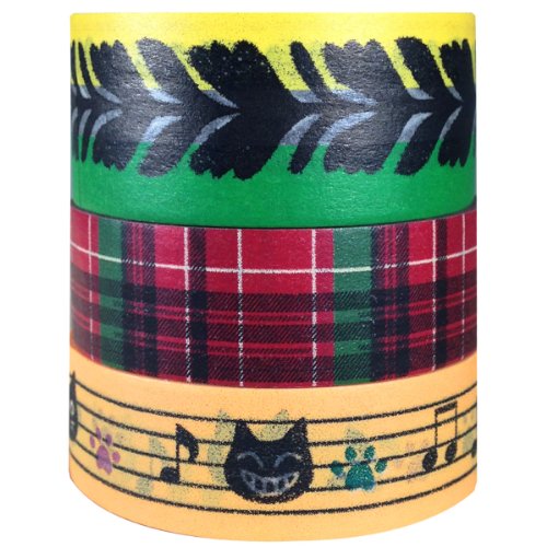 Wrapables Birdies & Kitties Japanese Washi Masking Tape (Set of 3)