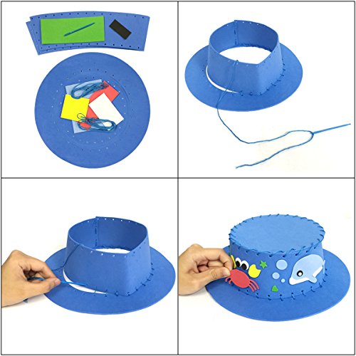 Wrapables DIY Party Top Hat (Set of 3) Purple, Pink, Orange