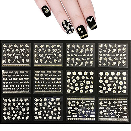 Reusable Nail Art Stamping Plates Flower Nail Stencils Template
