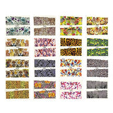 Wrapables 40 Sheets Into the Wild Animal Print Water Slide Nail Art Decals Water Transfer Nail Decal Sheets (40 sheet)